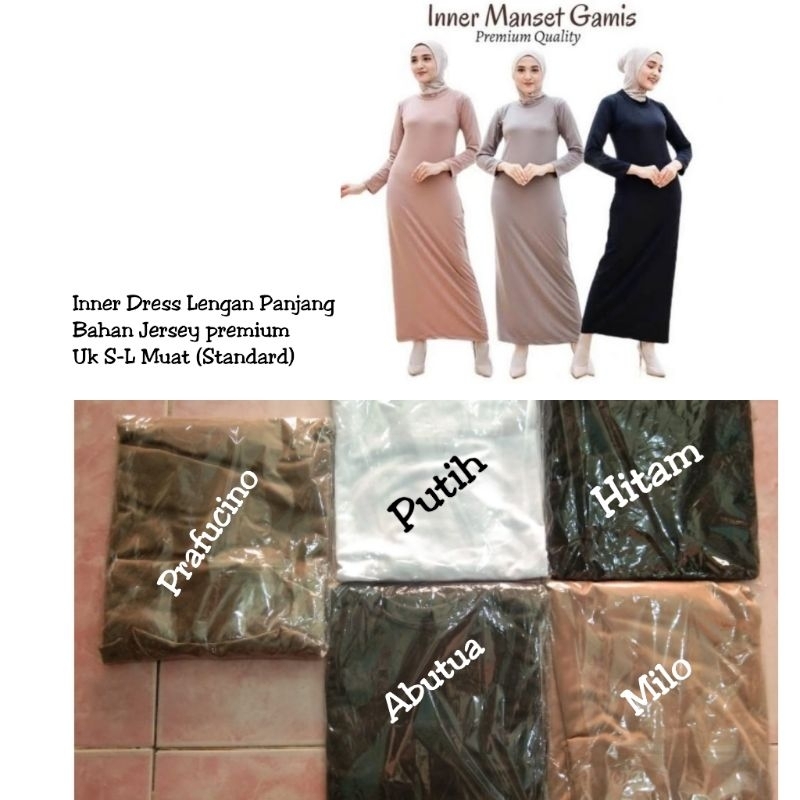 Inner Dress Lengan Panjang