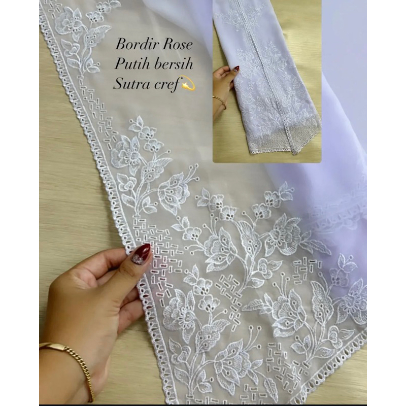 Kain kebaya bordir bali motif terbaru terlaris termurah bahan kebaya bordir bali bahan kebaya encim 