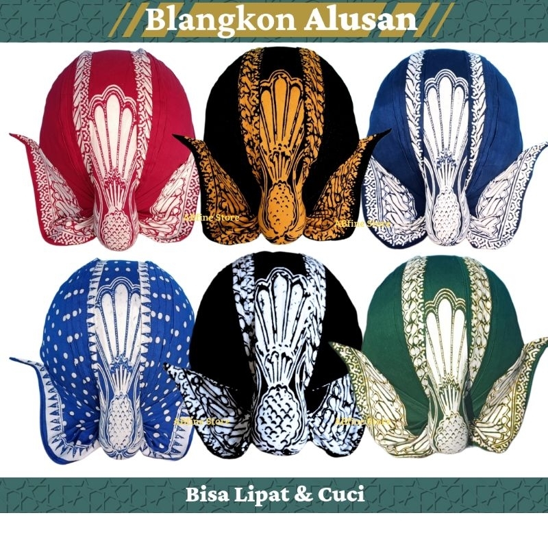Blangkon Jawa Alusan Anak Dewasa bisa dilipat bisa dicuci