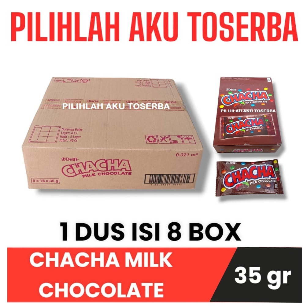 

CHACHA Milk Chocolate 35 gram - ( HARGA 1 DUS )