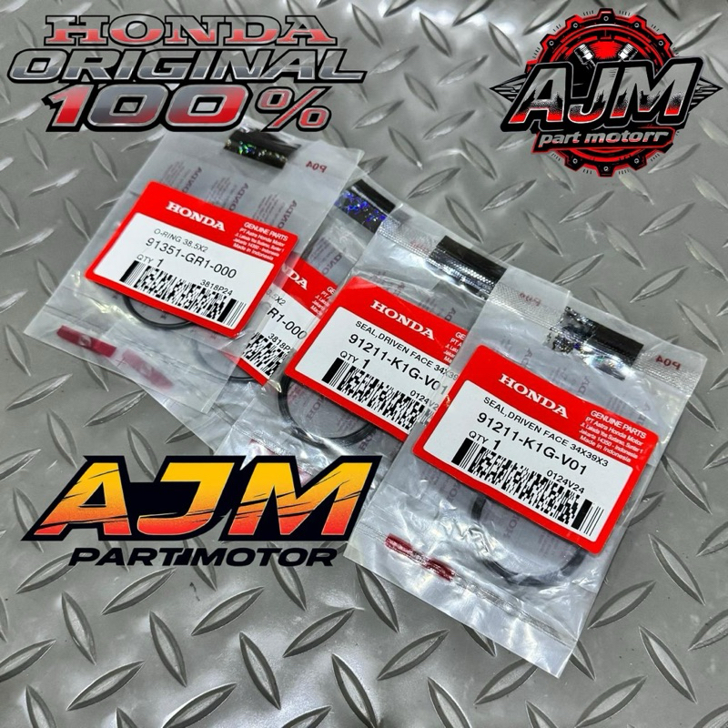 Original Seal Pully Belakang Sil Puli Set isi 4 Beat Scoopy Vario 110 Fi 2015 Beat Fi 2012_2014