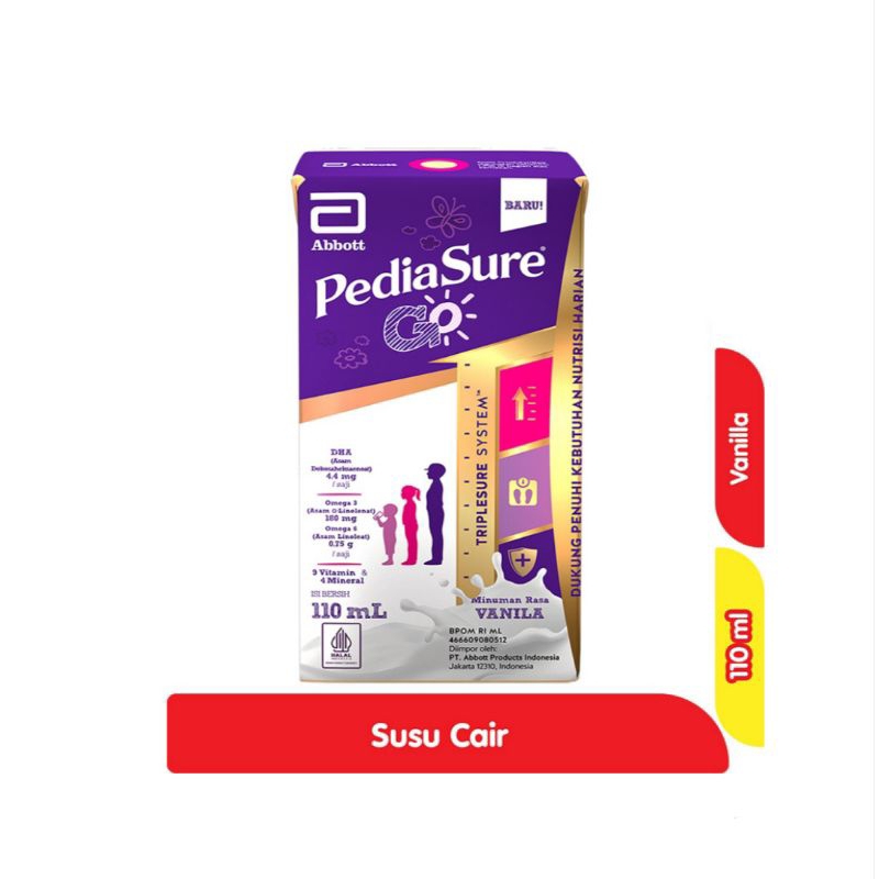 

PEDIASURE GO SUSU UHT COKLAT VANILLA 10ML