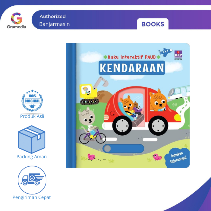 Gramedia Banjarmasin - Buku Interaktif Paud : Kendaraan