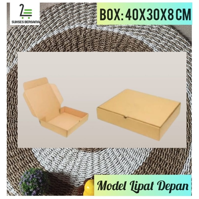

Box 40x30x8cm(Robin)/Kardus/Packaging/Hampers/baju