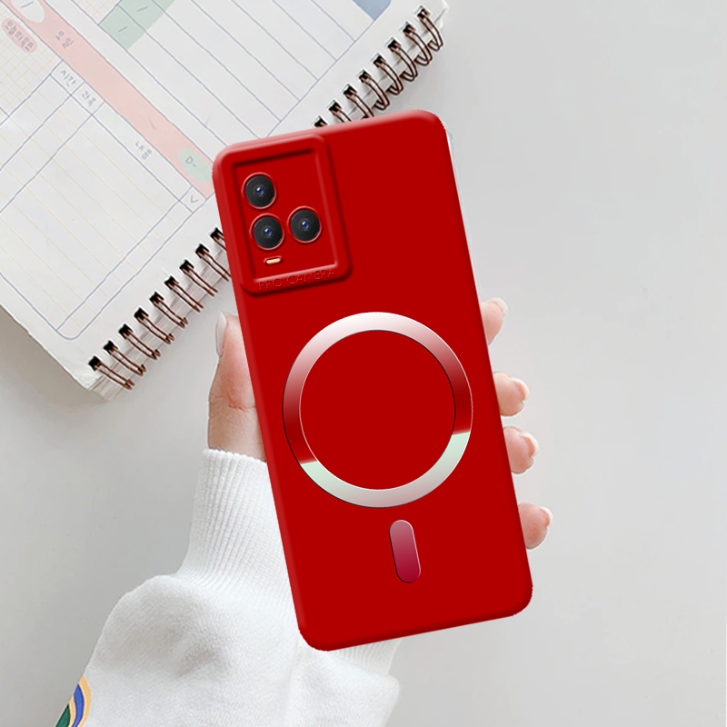 Softcase VIVO Y21S / Y21A / Y21 / Y21T / Y33S / Y33 Fashion MAGSAFE TOMBOL Terbaru  - Untuk Pria - W