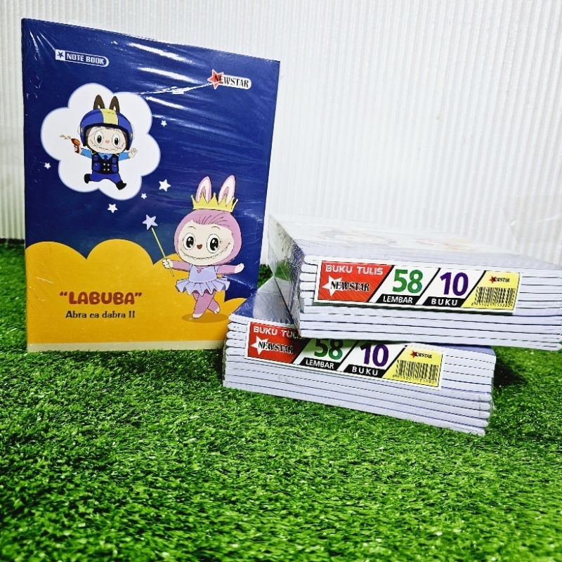 

Buku tulis 58 lembar 10 buku newstar labubu ukuran buku kwarto