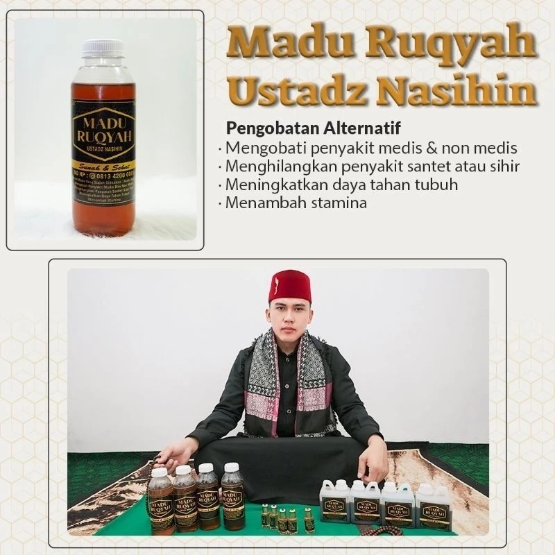 

(MADU ASLI)Madu Kuning Ruqyah Ustadz Nasihin 600gr.