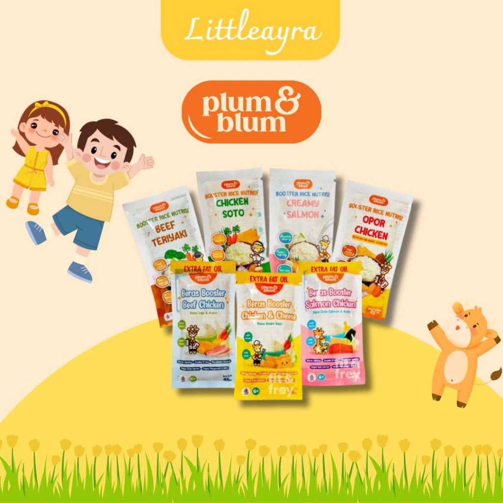 PLUM & BLUM Beras Mpasi BB Booster Nutrisi Travel Size 45 gr / Plum and Blum Mpasi