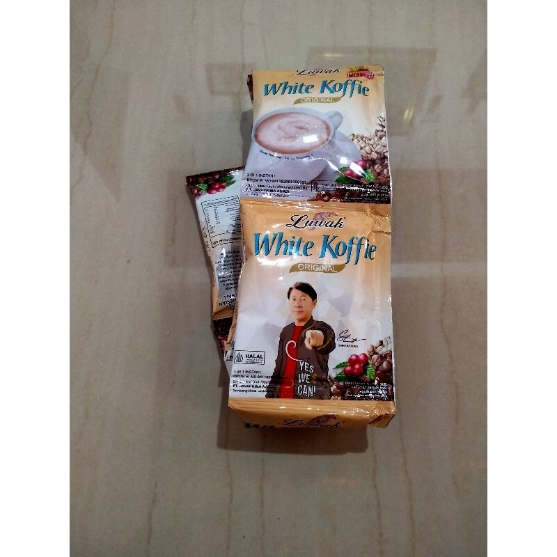 

Kopi Luwak White Koffie 20gr, 1 renceng isi 10 sachet