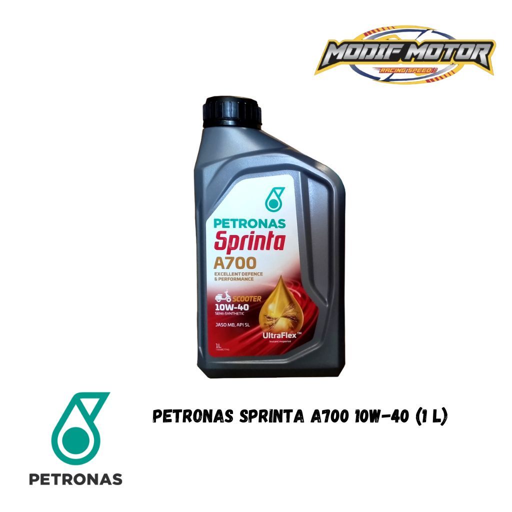 OLI MOTOR MATIC PETRONAS SPRINTA A700 10W40 1 LITER UNTUK MESIN 4 tak<2010 ORIGINAL PETRONAS