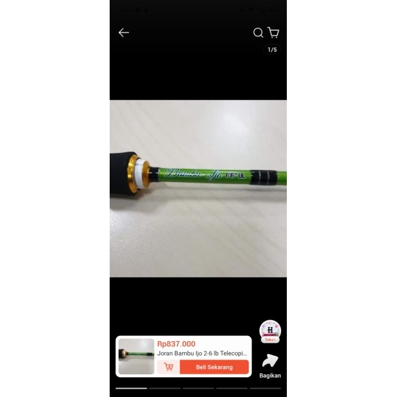 Joran bambu ijo Relix Nusantara 2-6 lbs