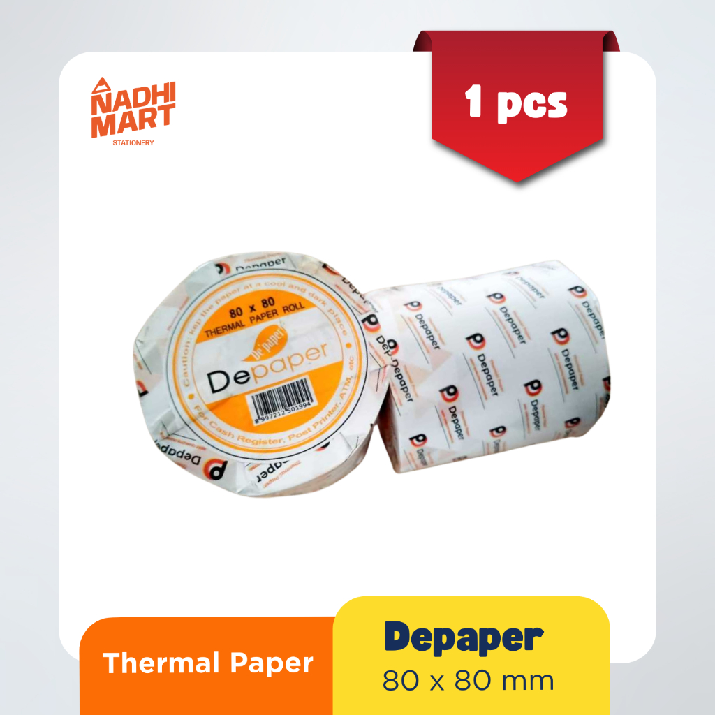 DEPAPER THERMAL PAPER 80x80 / THERMAL PAPER ROL