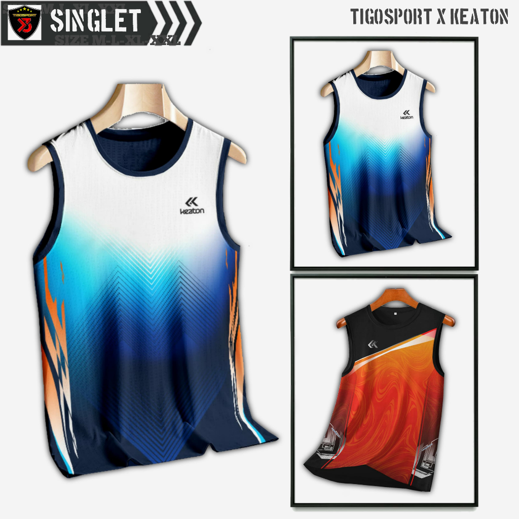 [ SINGLET MONTTE ] BAJU SINGLET LINING YN VICTOR FUN KAOS LEKBONG PRIA DAN WANITA JERSEY BADMINTON S