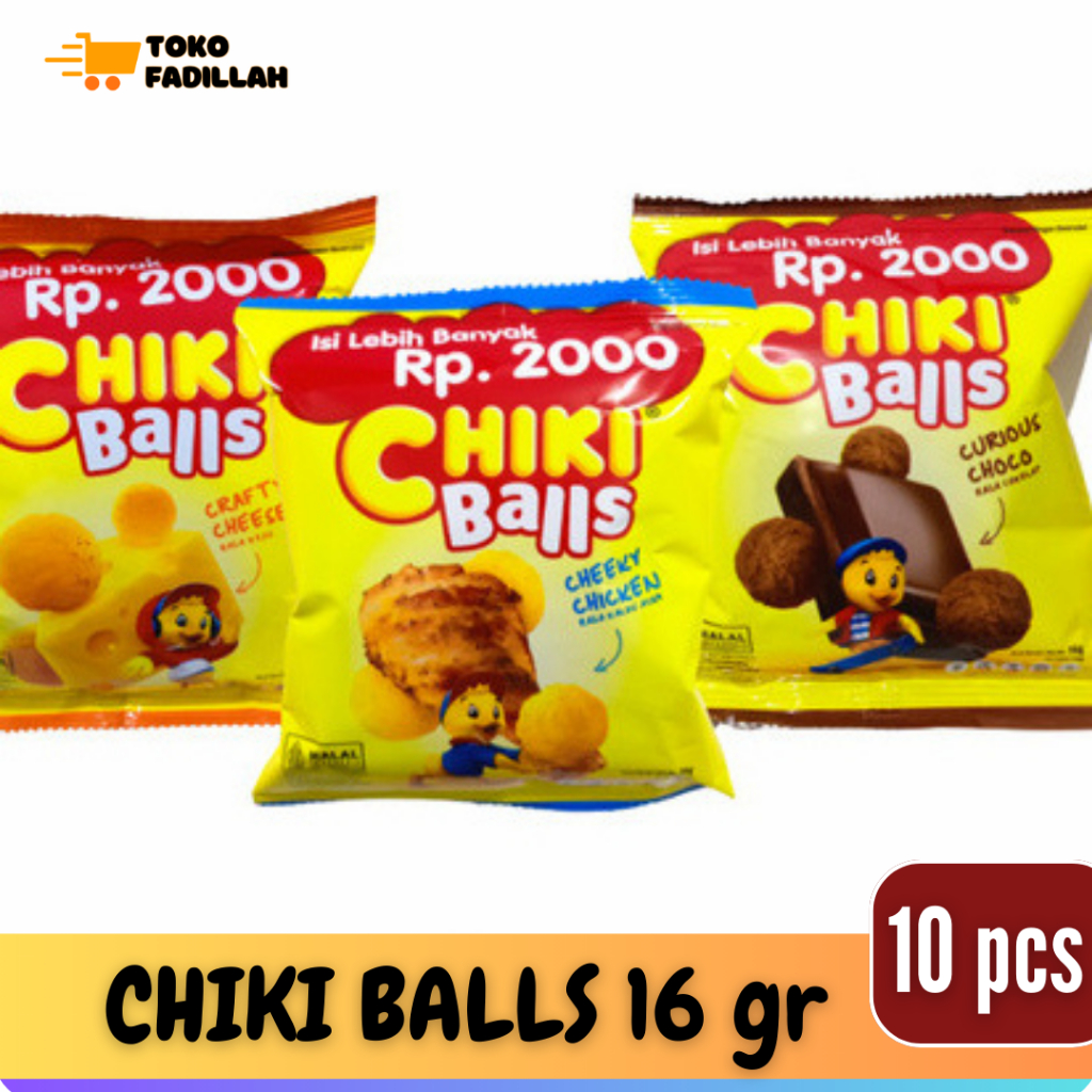 

CHIKI BALLS Cokelat / Keju / Ayam Renteng 16gr x 10 pcs