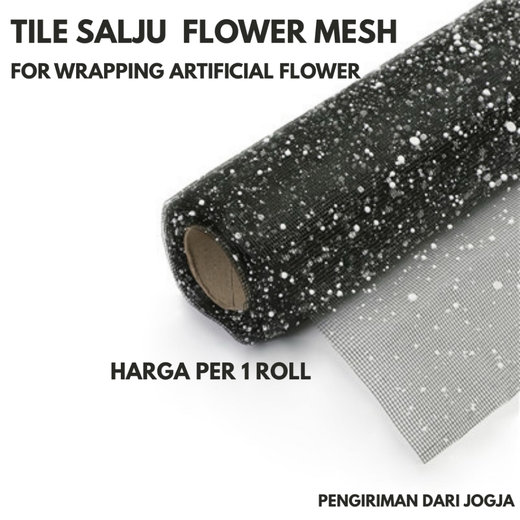 Tile Salju Wrapping Buket 1 Roll