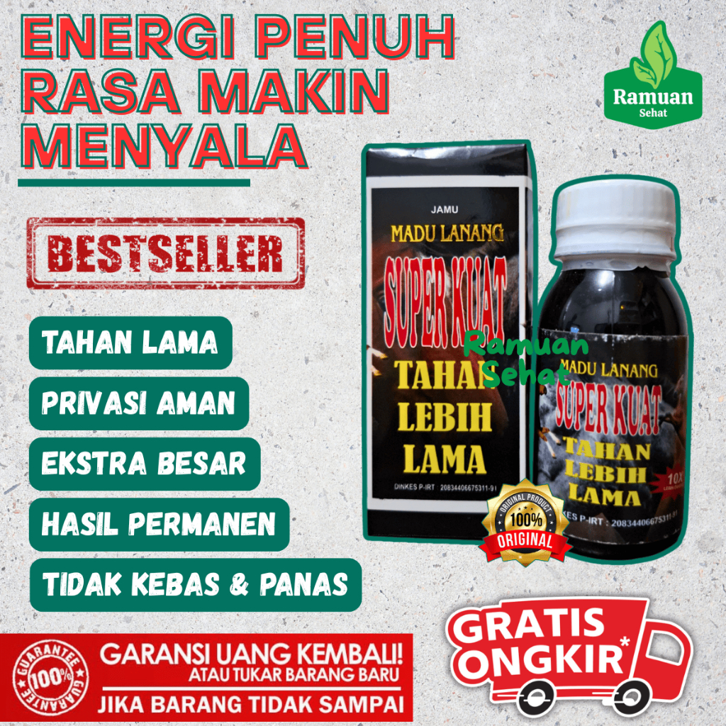 

Jamu Madu Hitam Lanang Super Kuat Tahan Lebih Lama Madu Penambah Stamina Suami Istri
