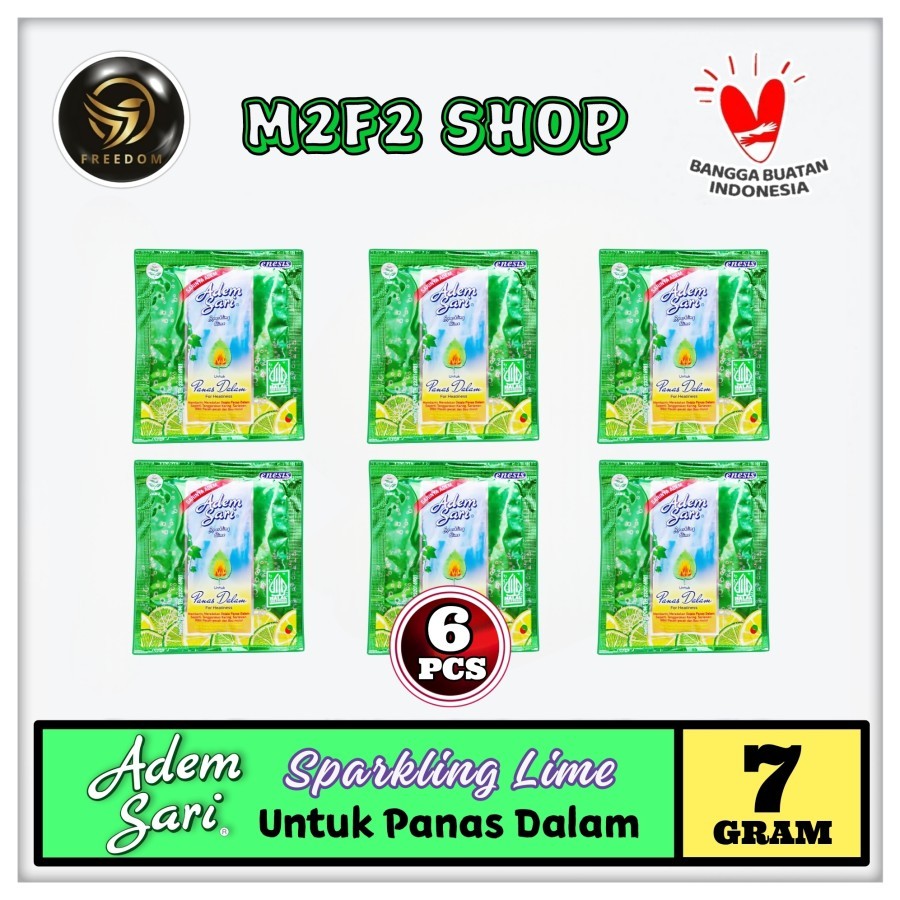 

Adem Sari Herbal Sensasi Cool Sparkling Lime | Bubuk Sachet - 7 gr (Kemasan 6 Pcs)