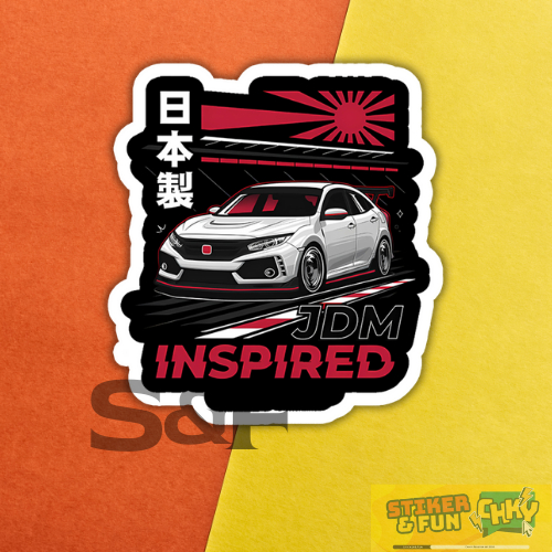 

Stiker Sticker Vinyl Laminasi HONDA CIVIC ukuran 8x8