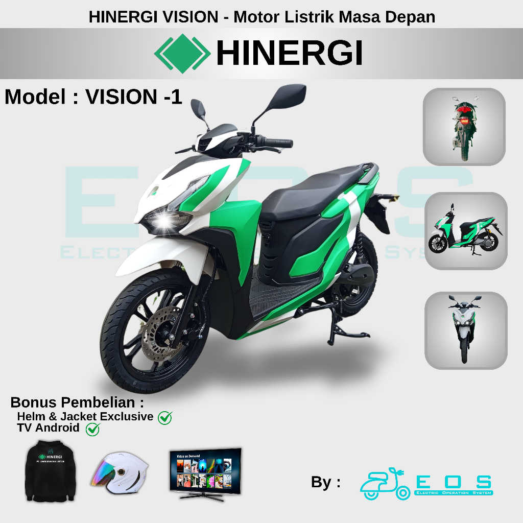 SUBSIDI HINERGI Vision 1 Sepeda Motor Listrik - On The Road (OTR)