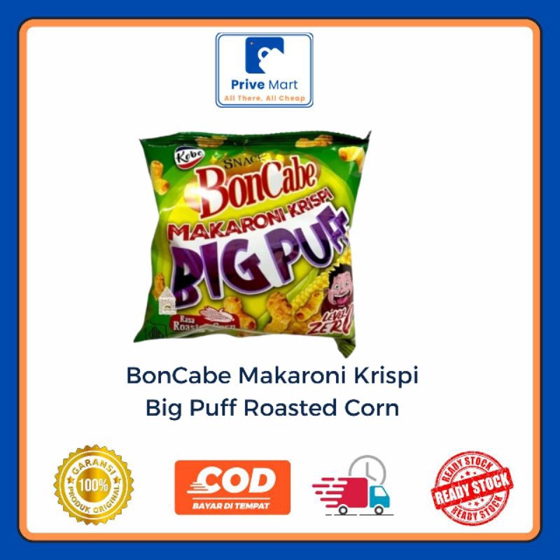 

BonCabe Makaroni Krispi Big Puff Rasa Roasted Corn Level Zero 25g Prive Mart