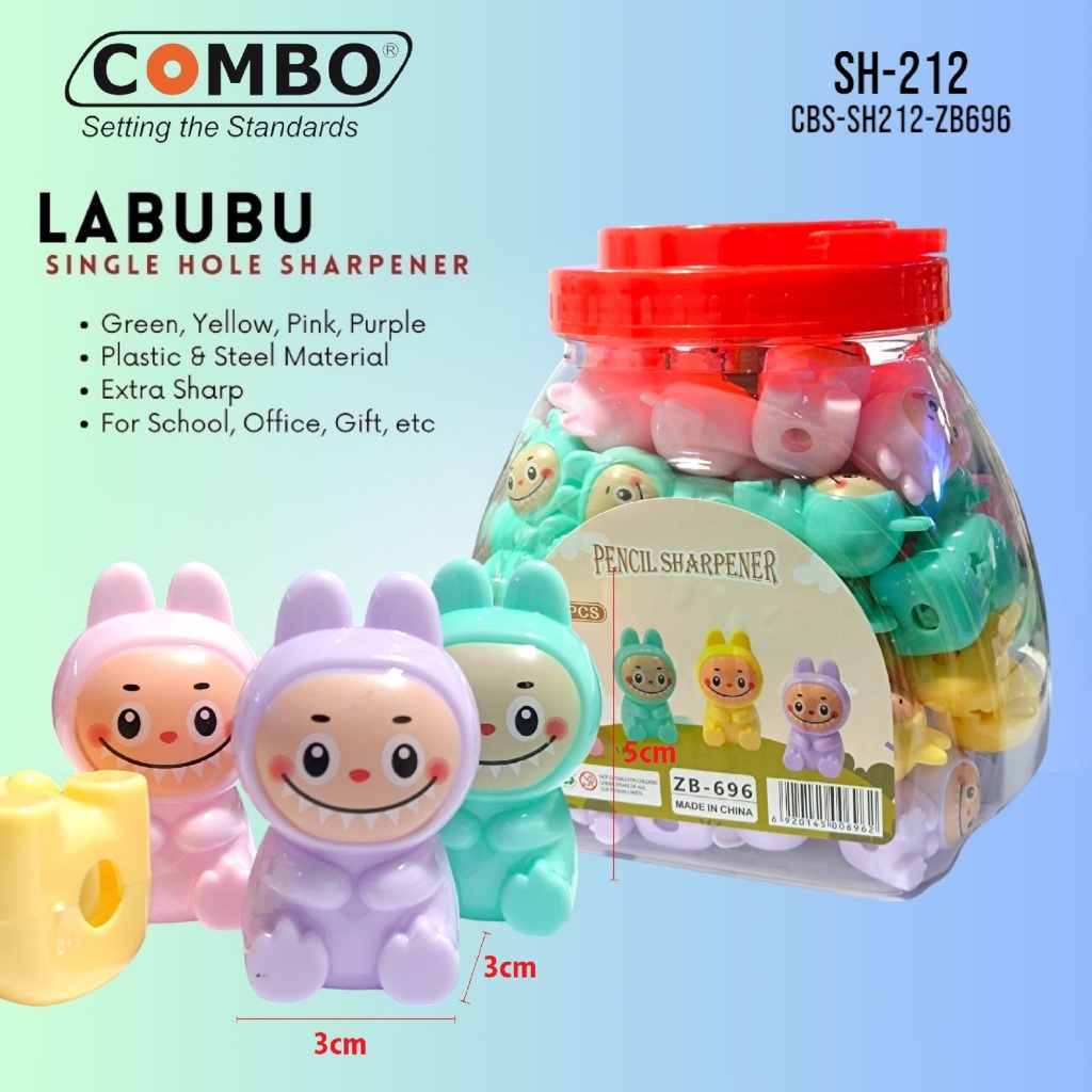 

(1 DRUM = 60 PCS) Serutan Pensil LABUBU / Rautan Pensil LABUBU / Pencil Sharpener SH-212 / Pencil Sharpener SH-212 / Serutan Pensil Lucu / Single Hole Pencil Sharpener