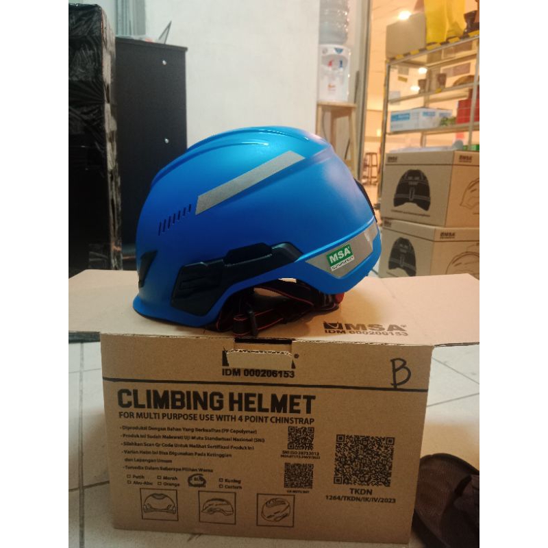Helm Safety Climbing Msa V-Gard H1 Murah Berkualitas/ Helm Climbing Msa V-Gard