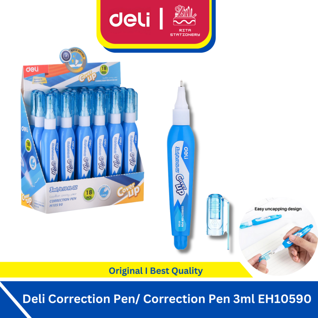 

Deli Correction Pen/ Correction Pen 3ml Mudah Meresap EH10590