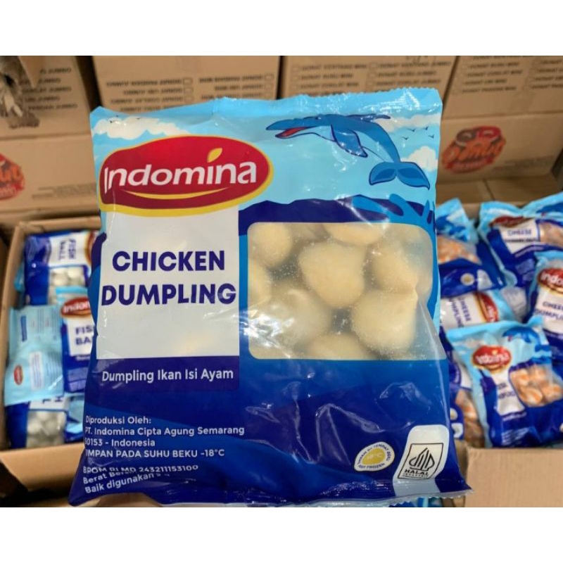 

INDOMINA CHICKEN DUMPLING 500gr DUMPLING IKAN ISI AYAM