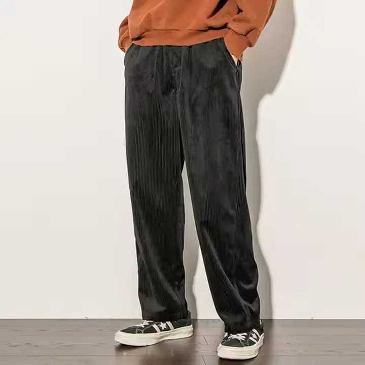 celana panjang corduroy/celana panjang unisex/celana corduroy hitam