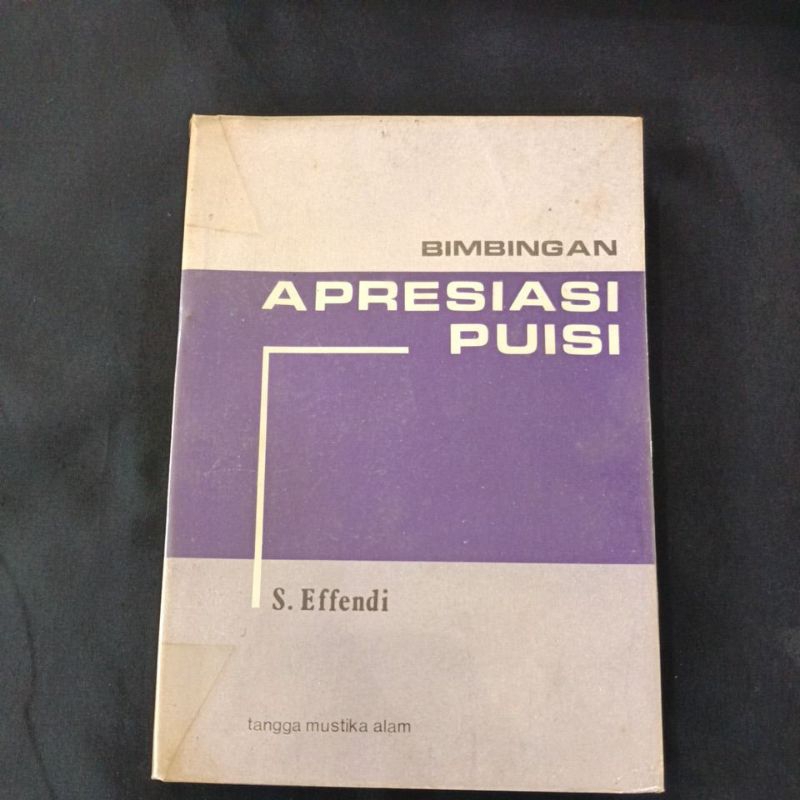 buku original bimbingan apresiasi puisi by s Effendi