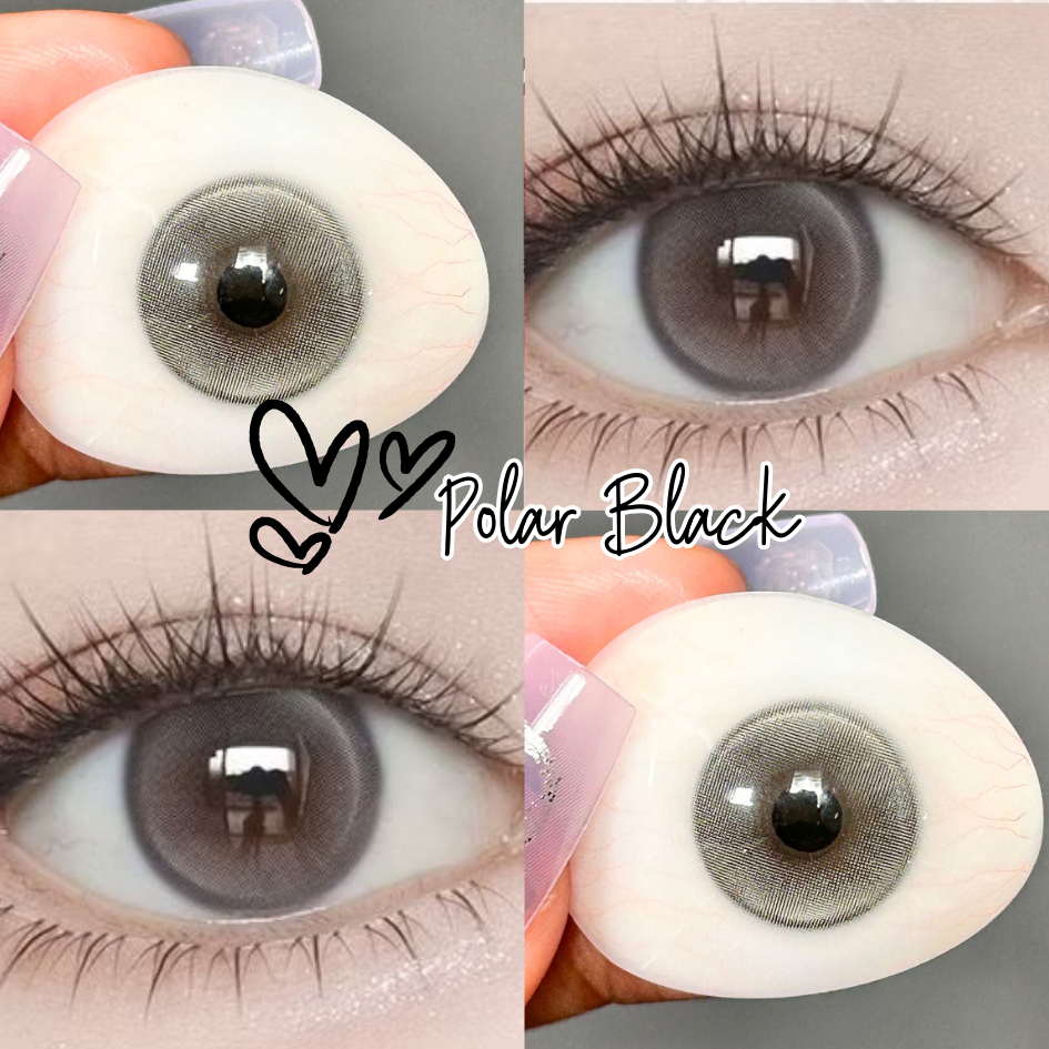 JUAL SOFTLENS - 8-EYE Polar Black Diameter Diameter 14.5 mm softlens normal hitam contact lenses