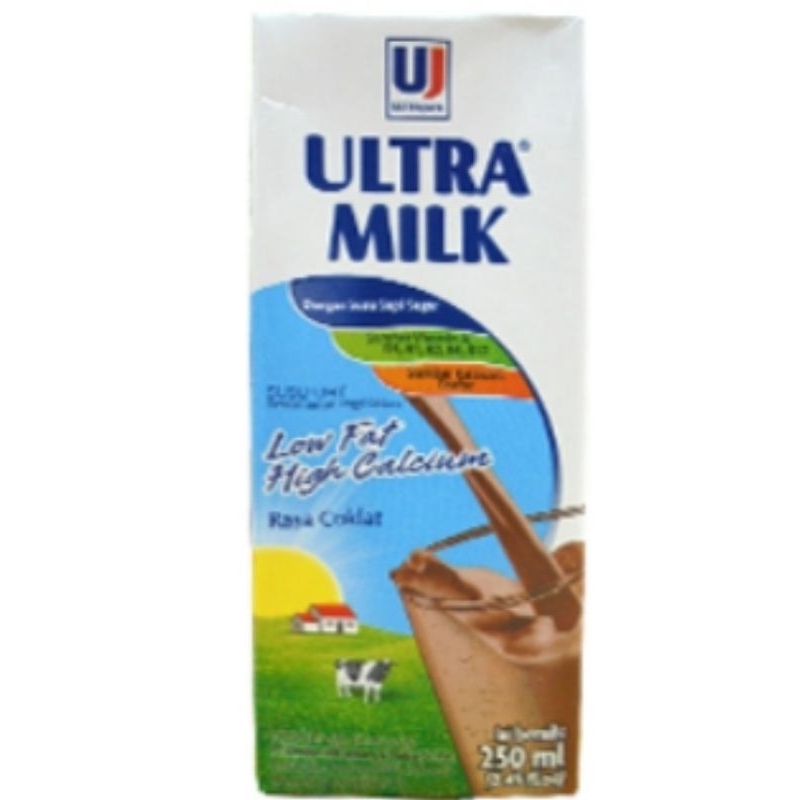 

ULTRA Susu Cair Low Fat HI-Calcium Coklat 250 mL