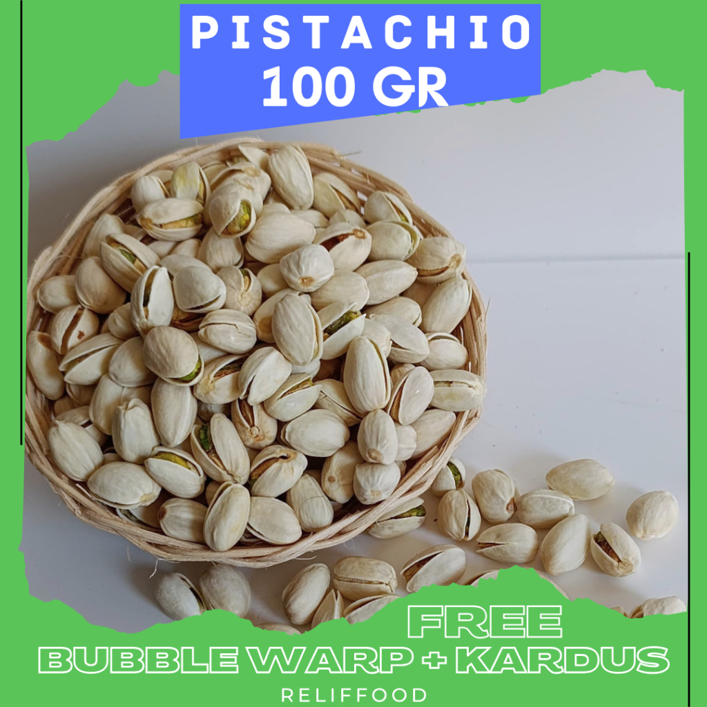 

KACANG ARAB PISTACHIO 100 GRAM PANGGANG, KACANG FUSTUK PANGGANG PISTACHIO PANGGANG SIAP MAKAN
