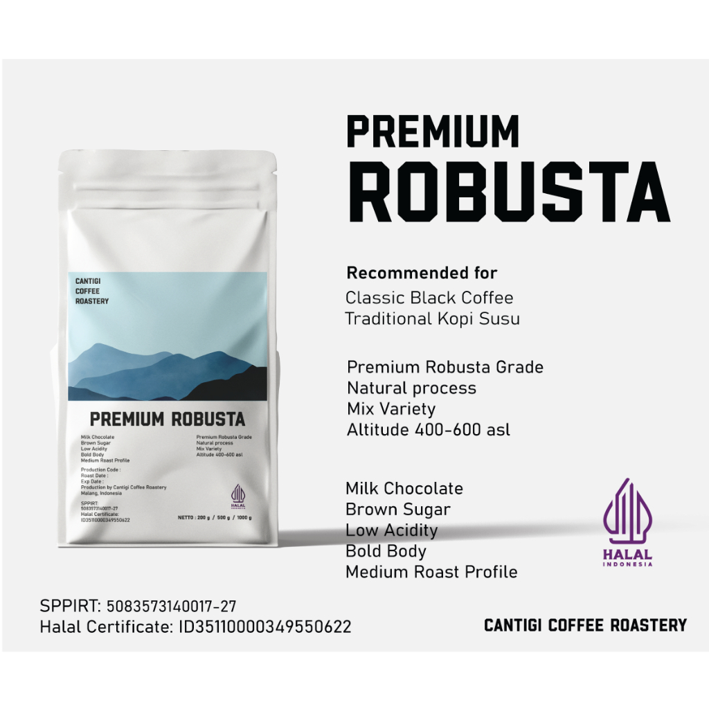 

Premium Robusta - Cantigi Coffee Roastery