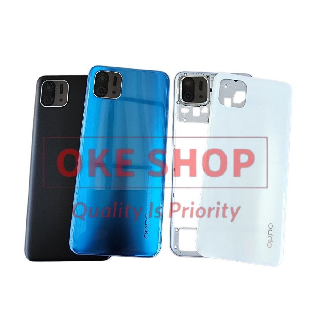 Backdoor Tutup Belakang Oppo A16E CPH2421 + Bazel bekdor Casing Kesing Housing opo + Kaca Kamera