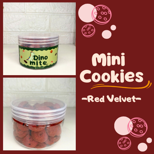 

Mini Cookies Red Velvet 400 ml / Cookies Crispy Red Velvet