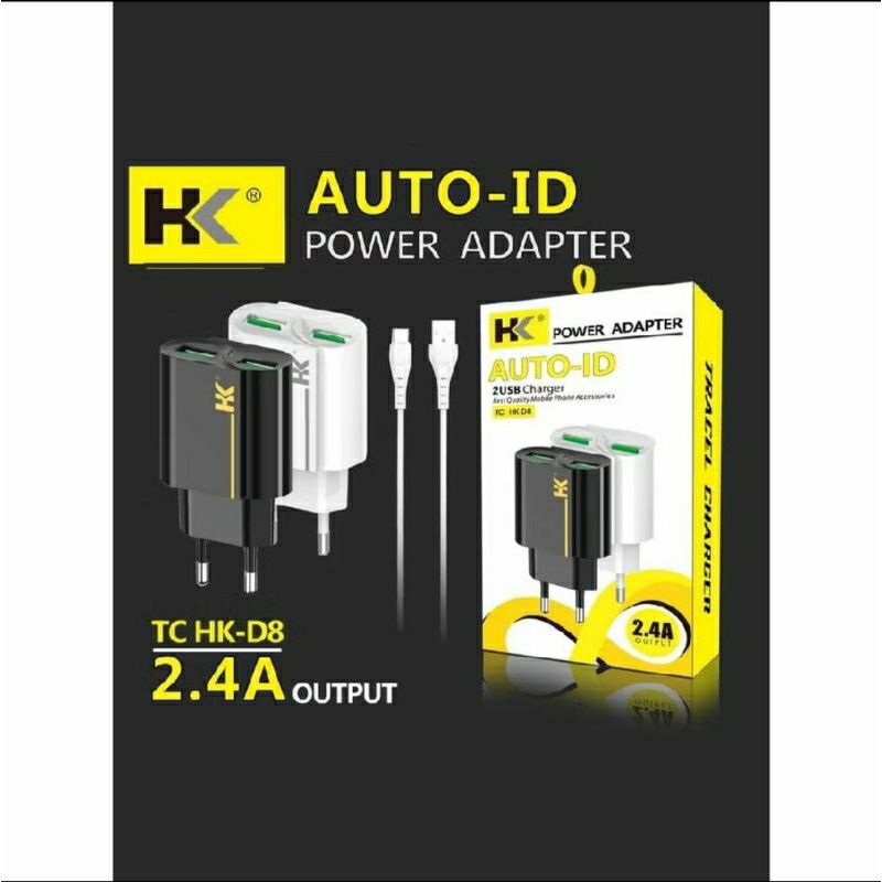 Traver Charger HK TC-D8 Fast Charging 2usb QC3.0