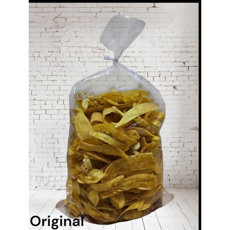 

Keripik Pisang Kepok Asin Tipis Renyah,Gurih,keruk dimulut Enak 500grm