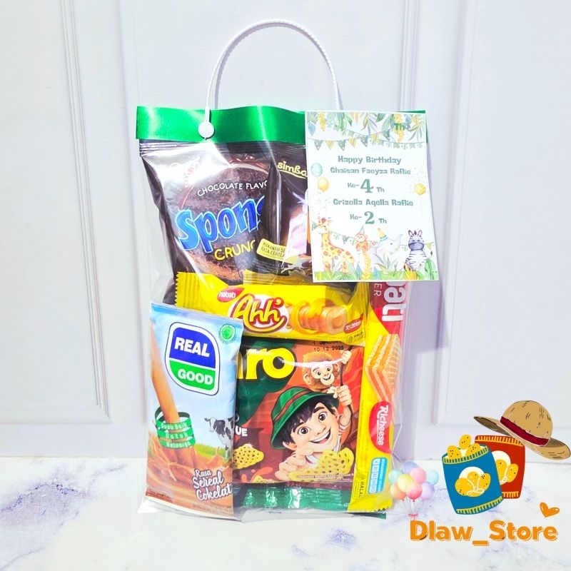

Paket Murah Parsel Ulang Tahun Anak Bingkisan Syukuran Bingkisan Snack Ulang Tahun Anak