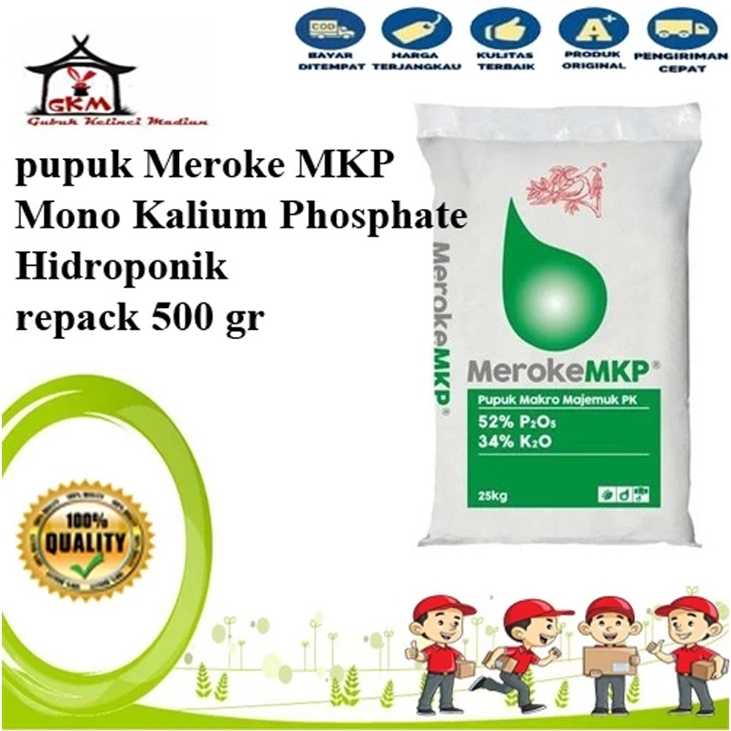 Pupuk Meroke MKP Pupuk Mono Kalium Phosphate Hidroponik 500 gr