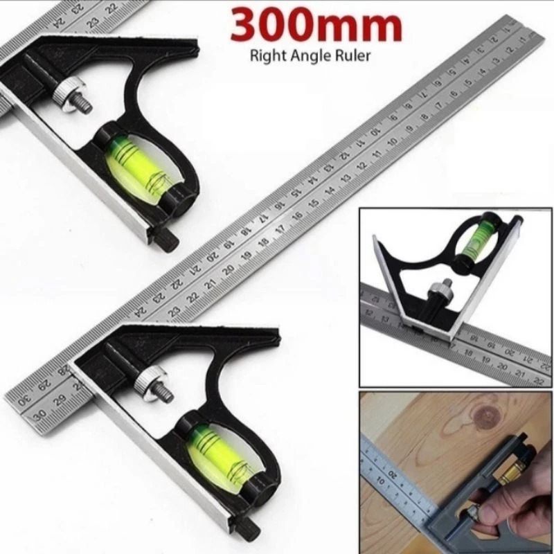 

( SEE ) Penggaris Siku Tukang Waterpass Penggaris Siku Lantai Jendela Sudut Ruangan 30 CM