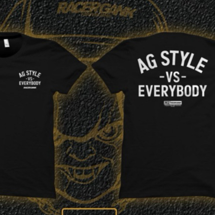 KAOS AG Style VS Everybody Racergank ORIGINAL HITAM