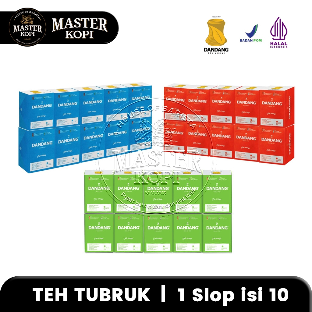 

Teh Tubruk Dandang Hijau / Merah / Biru 1 Slop isi 10 pcs