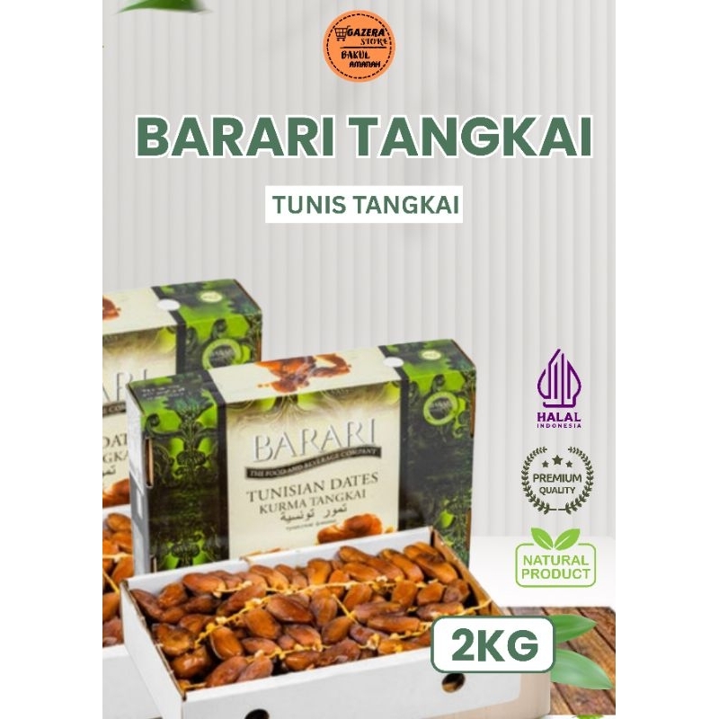 

Kurma Tunisia Tangkai | Kurma Barari 2kg | kurma Tunis tangkai 100% original & fresh