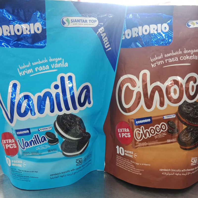 

GORIORIO CHOCO DAN VANILLA ISI 10 PSC