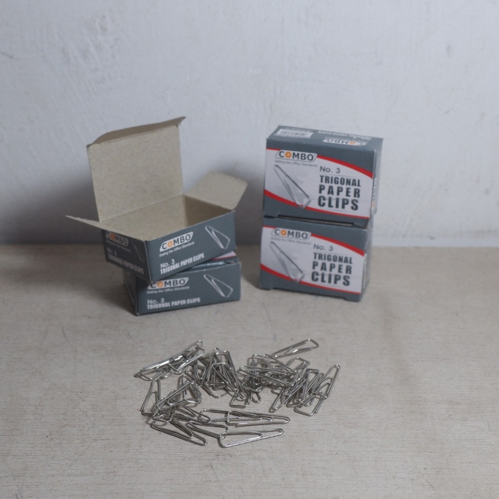 

Nerrd Penjepit Kertas / Klip Kertas Murah Combo Trigonal Paper Clips No. 3