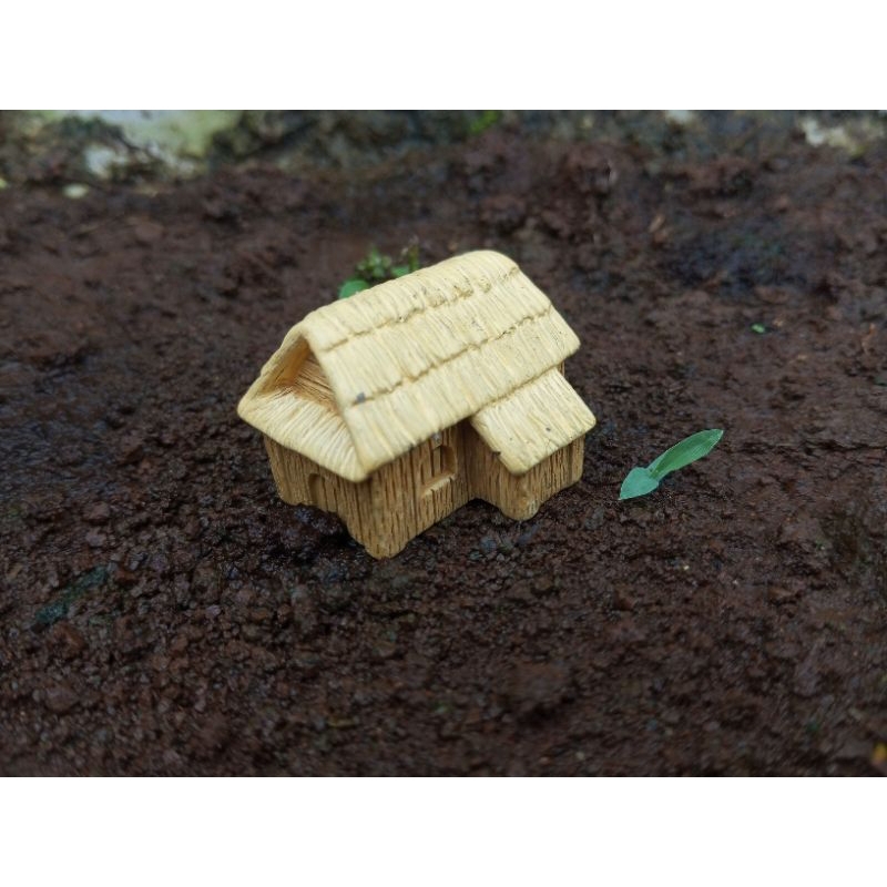 miniatur rumah / hiasan aquarium
