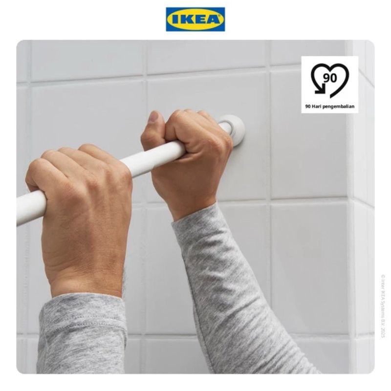 IKEA BOTAREN Batang Tirai kamar mandi - Tiang kamar mandi 70-120cm