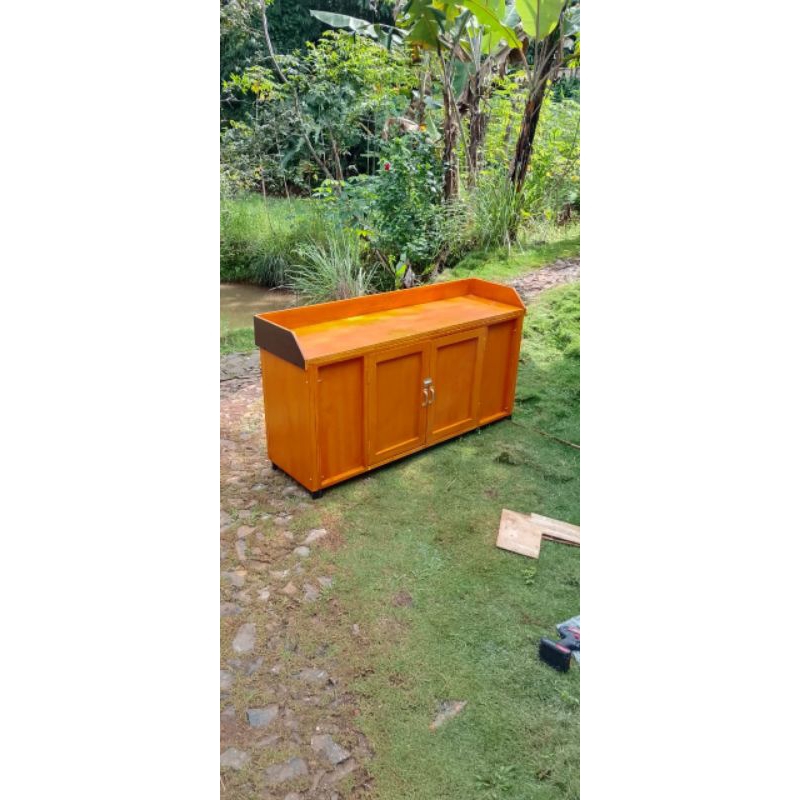 Meja lipat portable multifungsi/ Booth portable kayu/ meja kompor/ Booth jualan