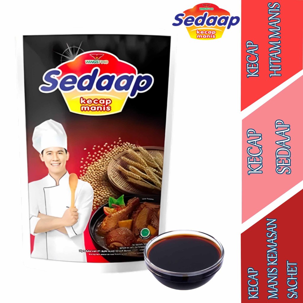 

Kecap Manis Kedelai - Kecap Sedaap - Kecap Hitam Manis - 520ml